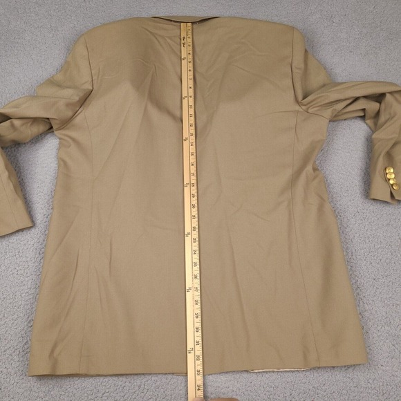 Vintage Chaps Ralph Lauren Blazer Mens‎ 46T Brown Tan Wool Sport Coat Jacket - Picture 14 of 16